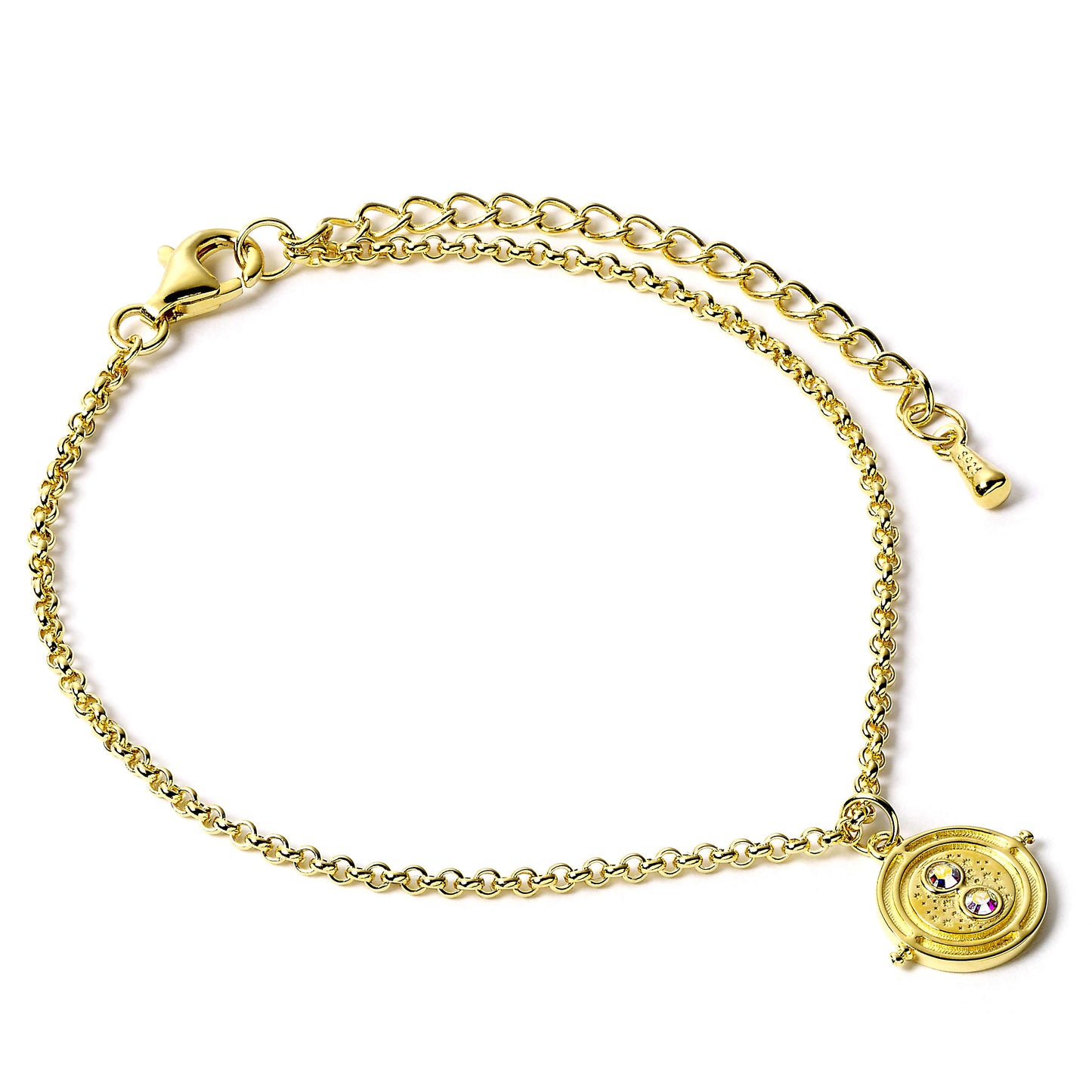 Harry Potter Exclusive Limited Edition Sterling Silver Gold Plated Time Turner Bracelet