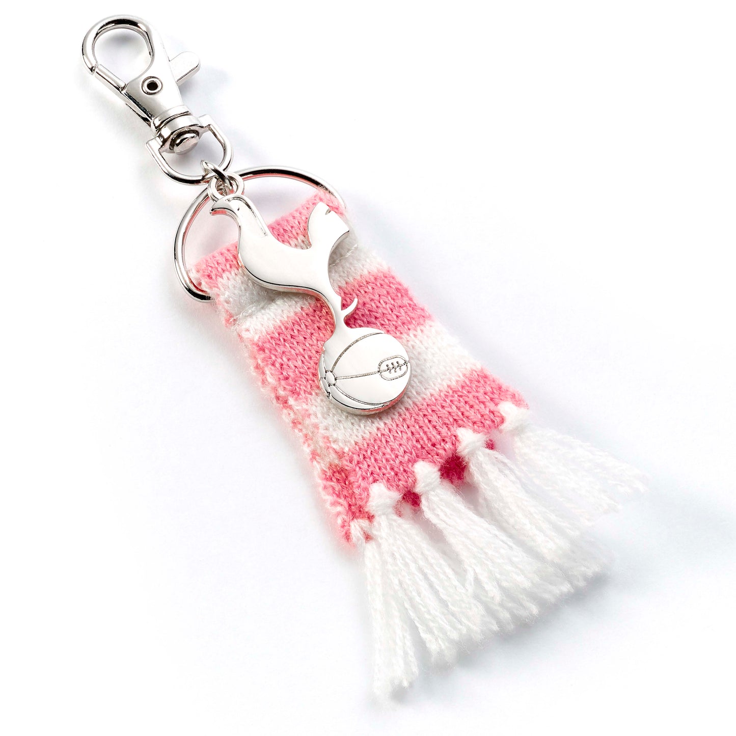 Tottenham Hotspur Pink Stripe Scarf and Cockerel Backpack Hanger