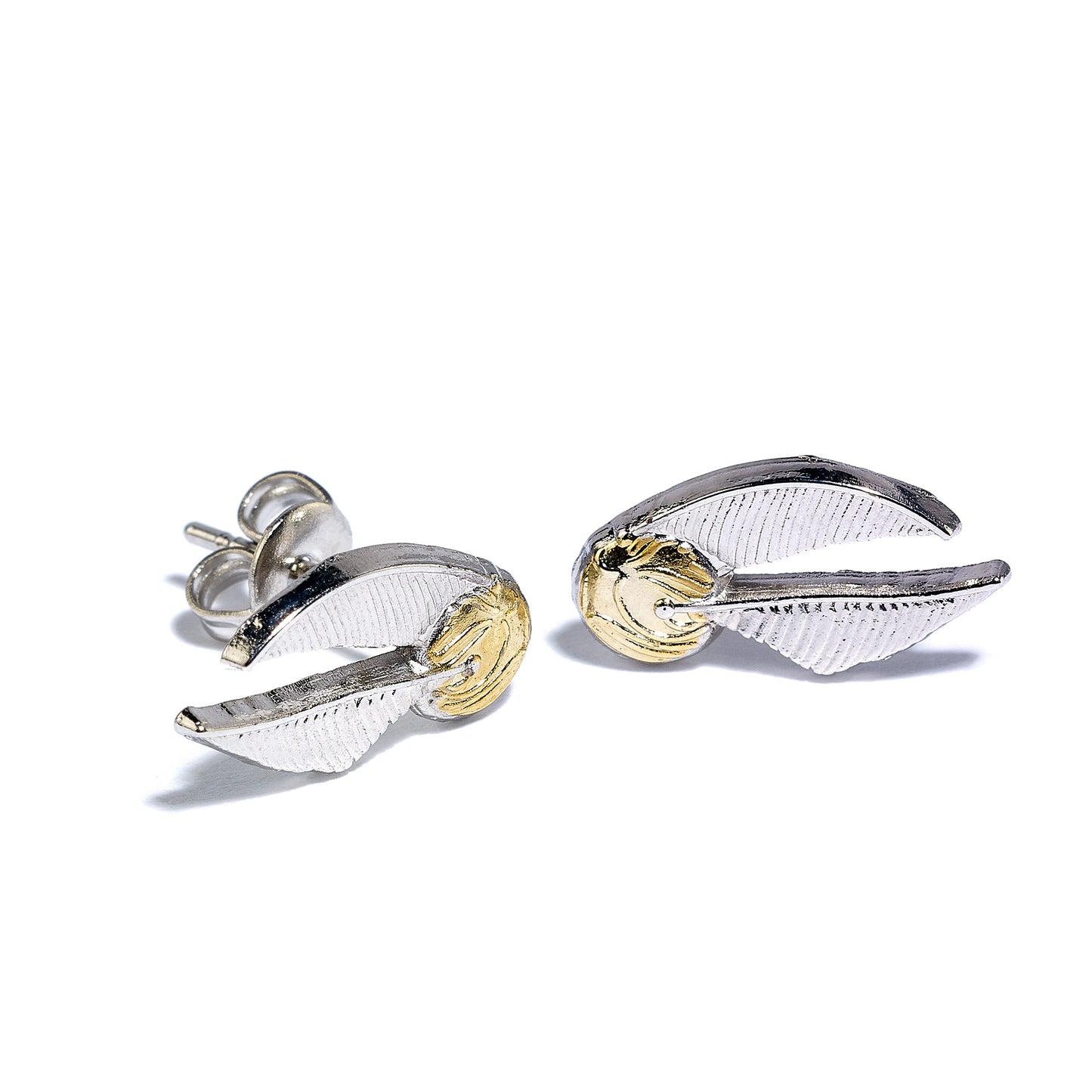 Harry Potter Stud Earring Set - Deathly Hallows, Golden Snitch, Platform 9 3/4 - Silver
