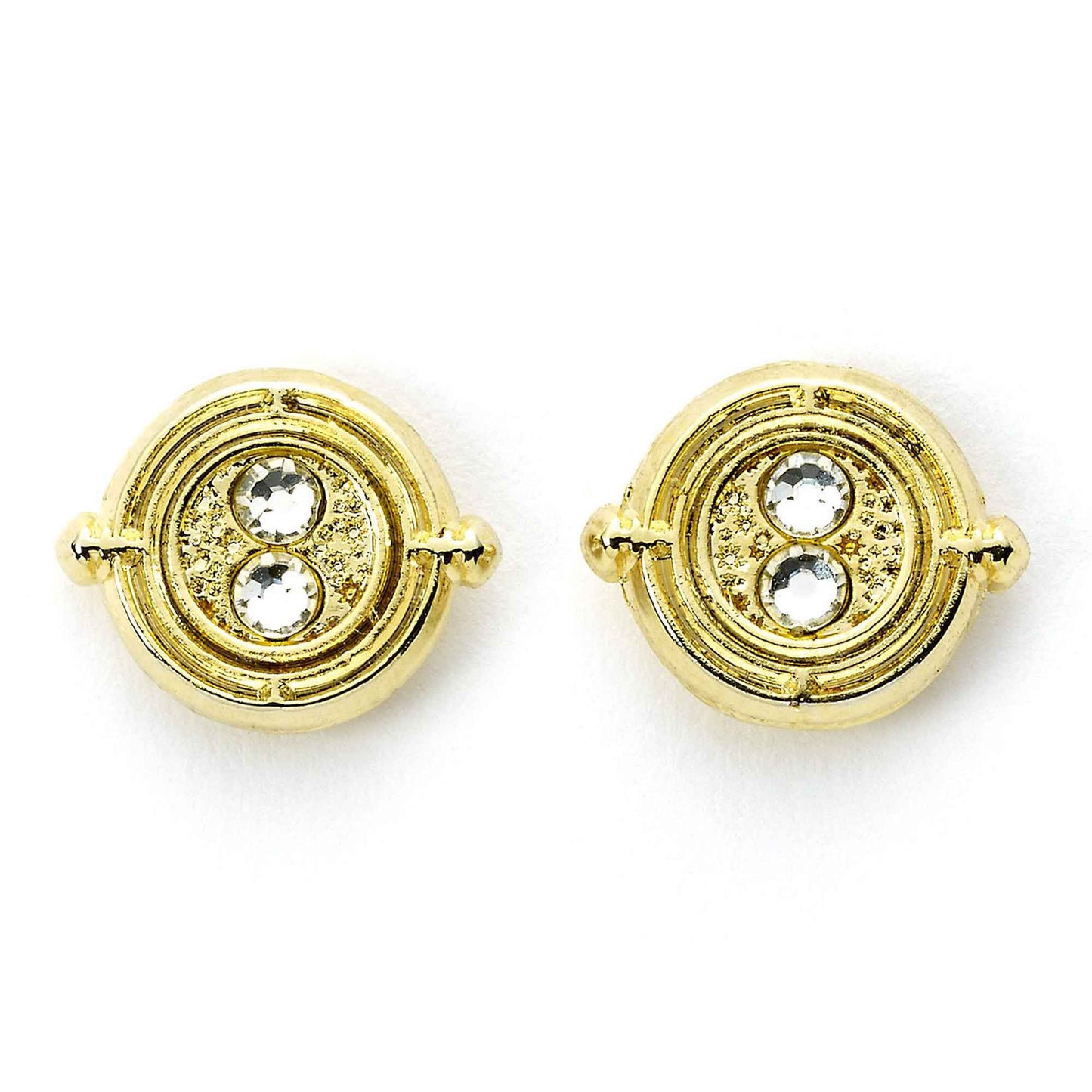 Harry Potter Stud Earring Set - Time Turner, Chocolate Frog, Glasses & Lightning Bolt - Silver