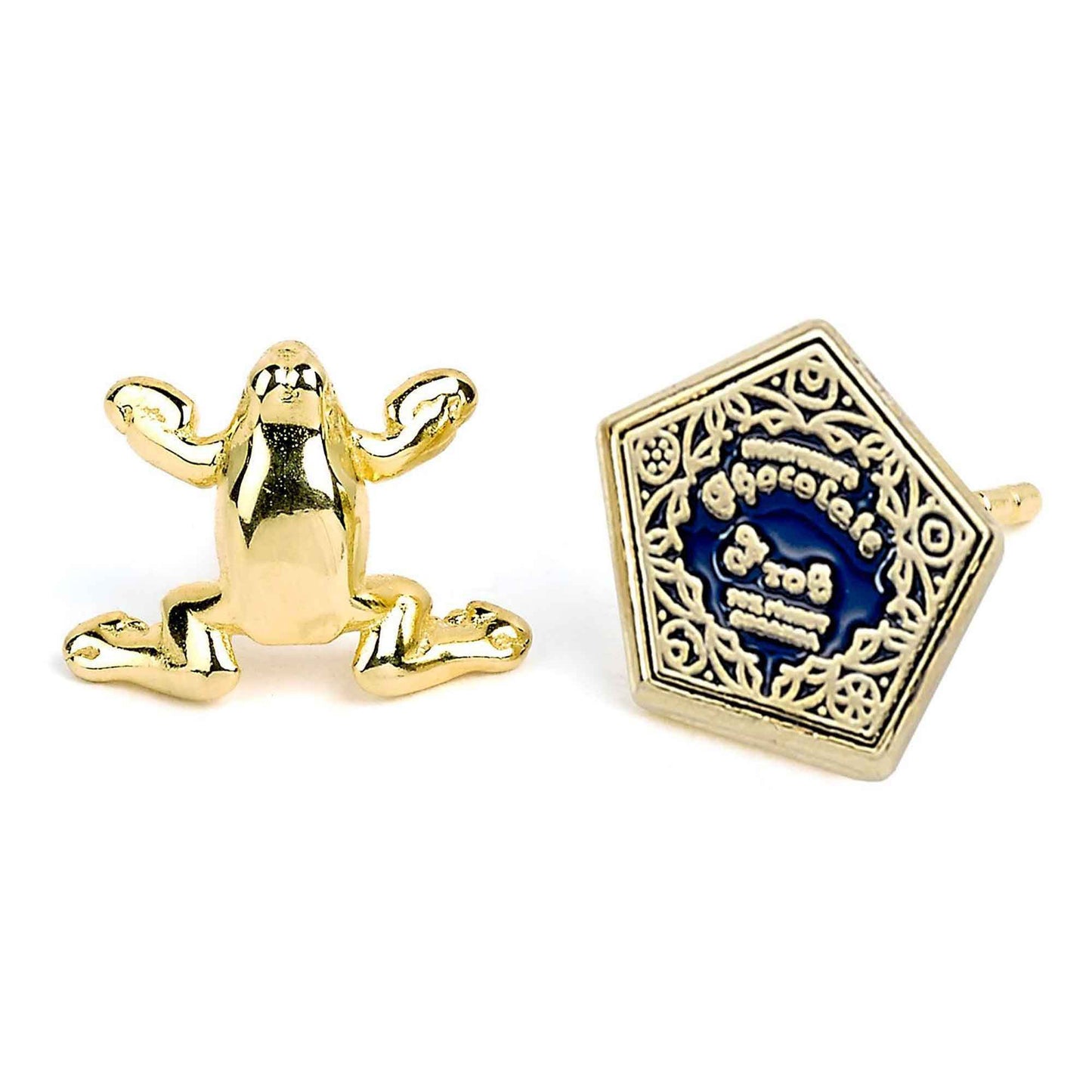 Harry Potter Stud Earring Set - Time Turner, Chocolate Frog, Glasses & Lightning Bolt - Silver
