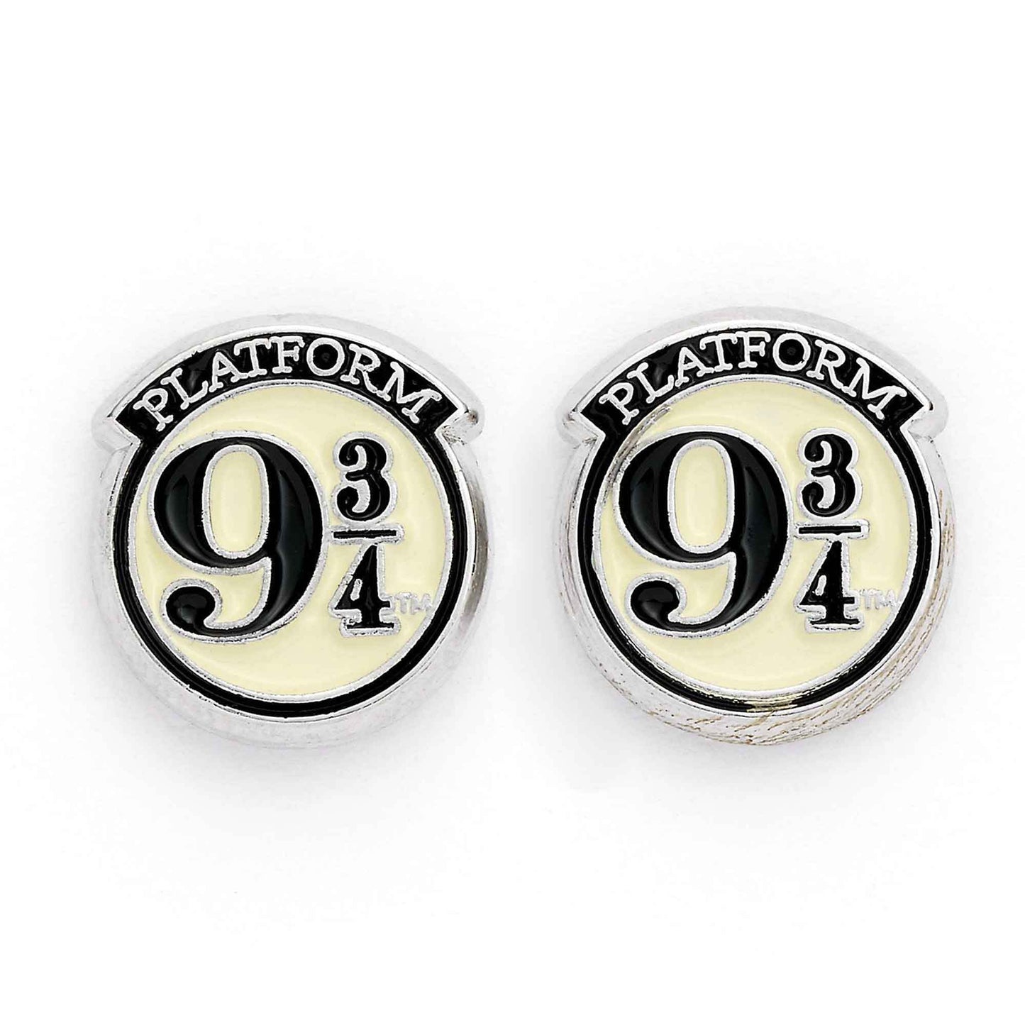 Harry Potter Stud Earring Set - Platform 9 3/4, Hedwig & Acceptance Letter, Deathly Hallows - Silver