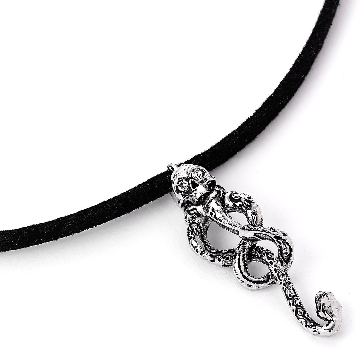 Harry Potter Dark Mark Tattoo Choker Necklace - Black
