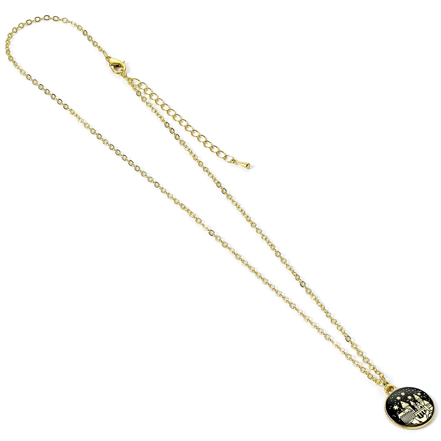 Harry Potter Gold Tone Hogwarts Castle Necklace