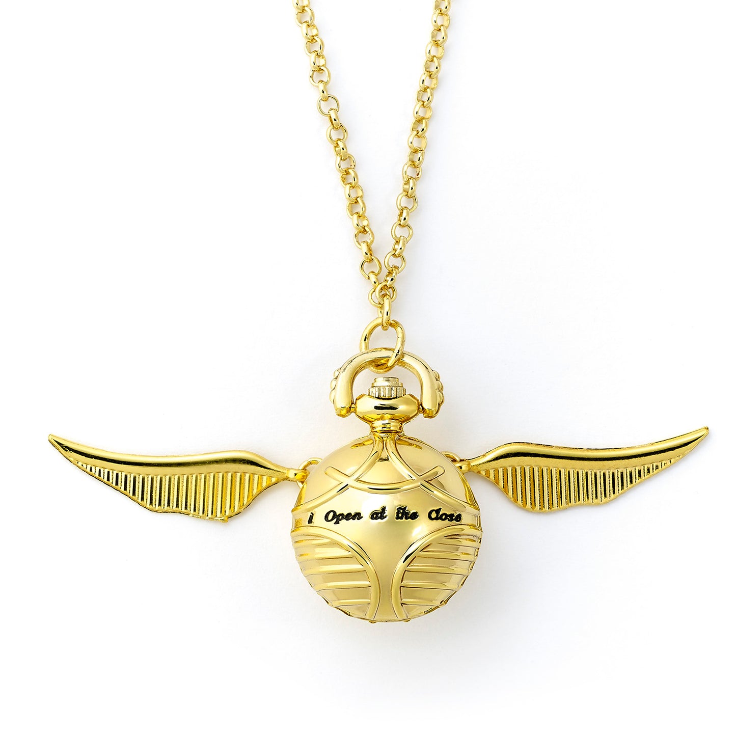 Harry Potter Golden Snitch Watch Necklace - Gold