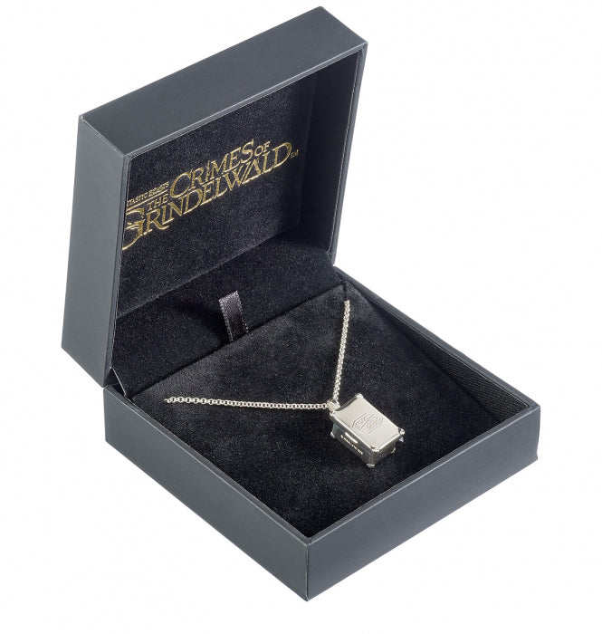 Les Animaux Fantastiques Newt Scamander Valise Médaillon avec Niffleur à l'intérieur - Argent Sterling