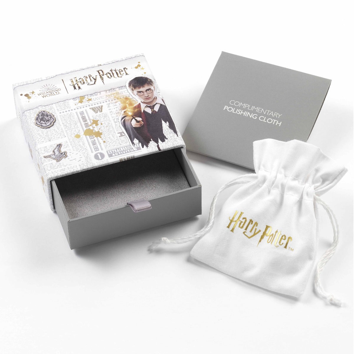 Harry Potter Deathly Hallows Sterling Silver Slider Charm