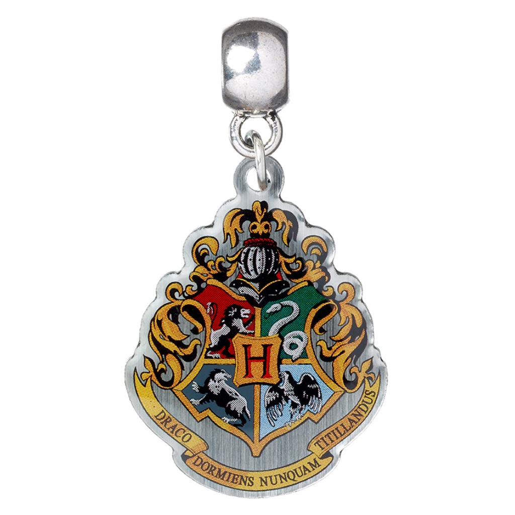 Harry Potter Hogwarts Crest Slider Charm - Silver