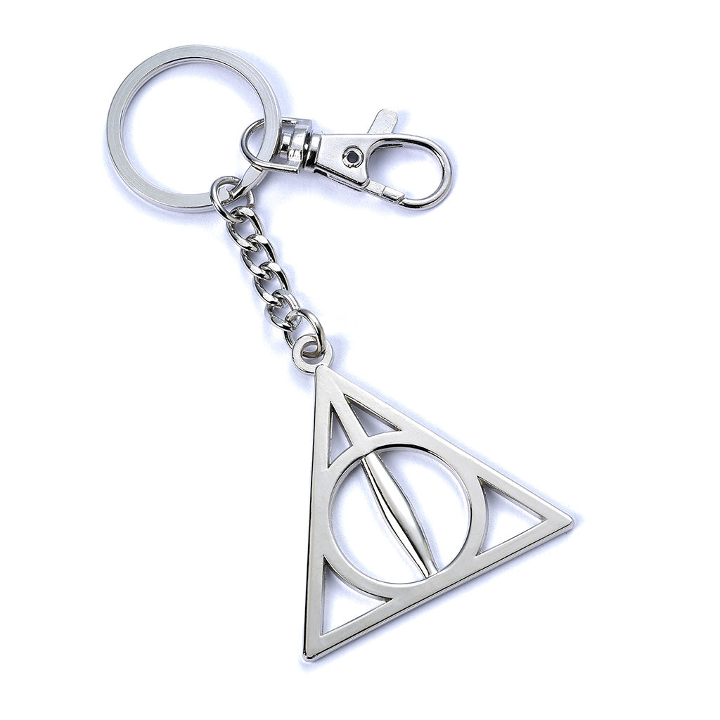 Harry Potter Deathly Hallows Keyring - Silver