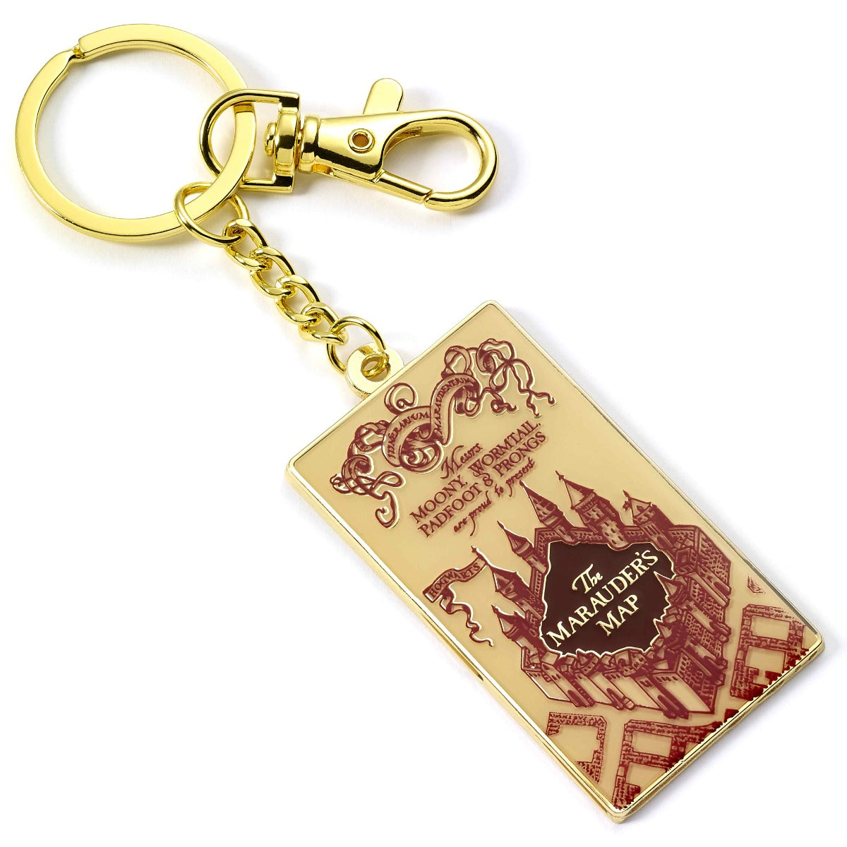 Harry Potter Marauders Map Keyring - Gold