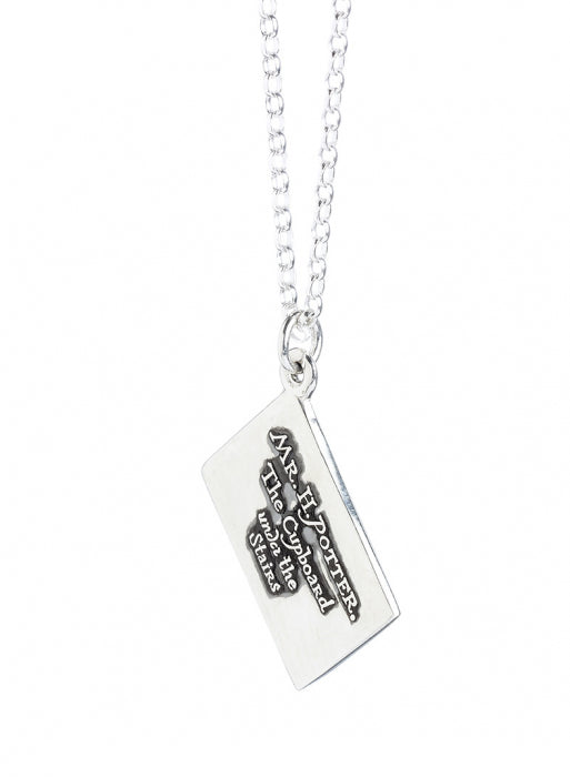 Harry Potter Sterling Silver Hogwarts Acceptance Letter Charm Necklace - Silver