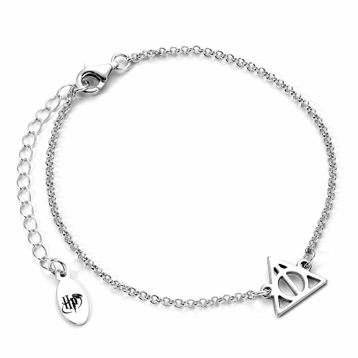 Harry Potter Sterling Silver Deathly Hallows Charm Bracelet