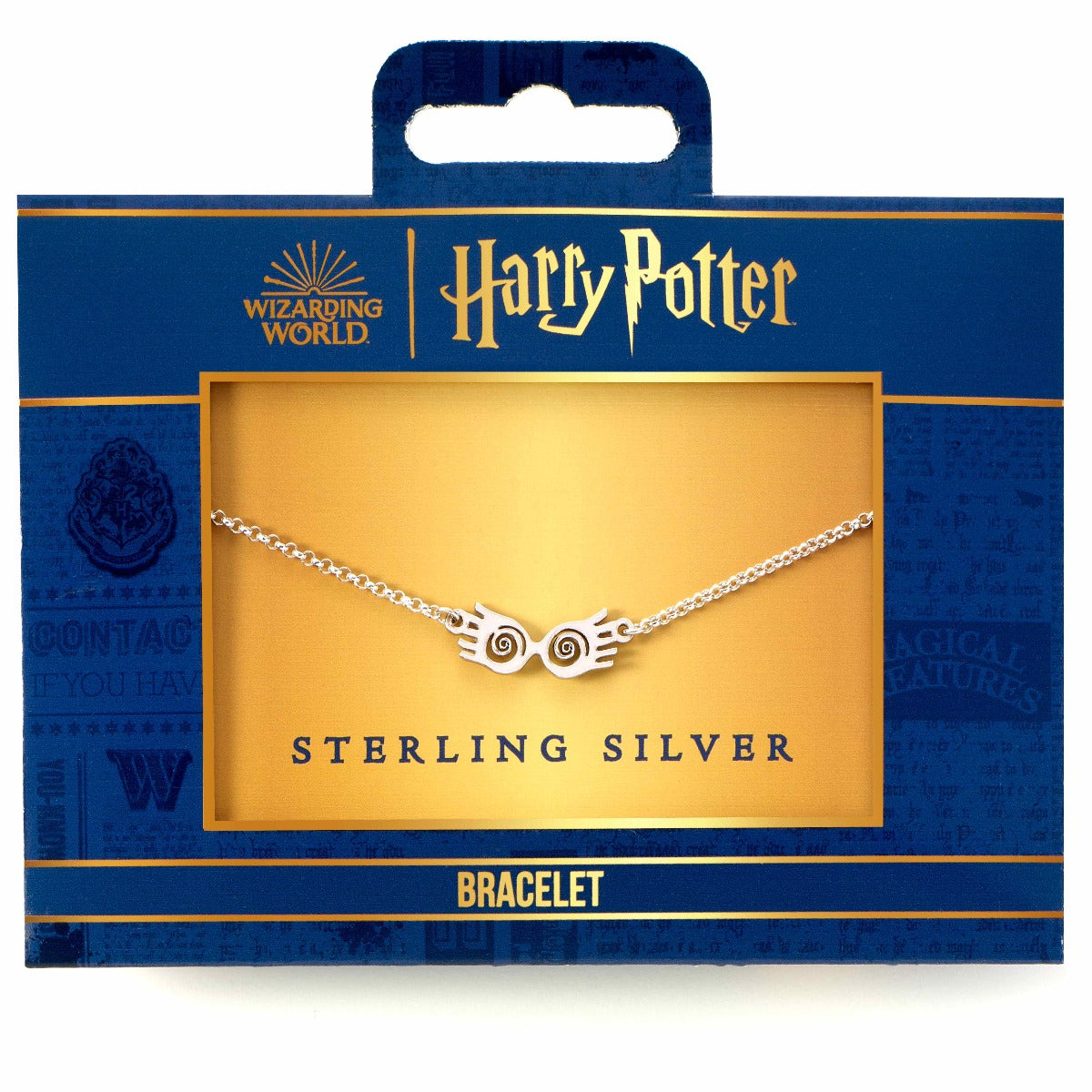 Harry Potter Sterling Silver Luna Specs Charm Bracelet