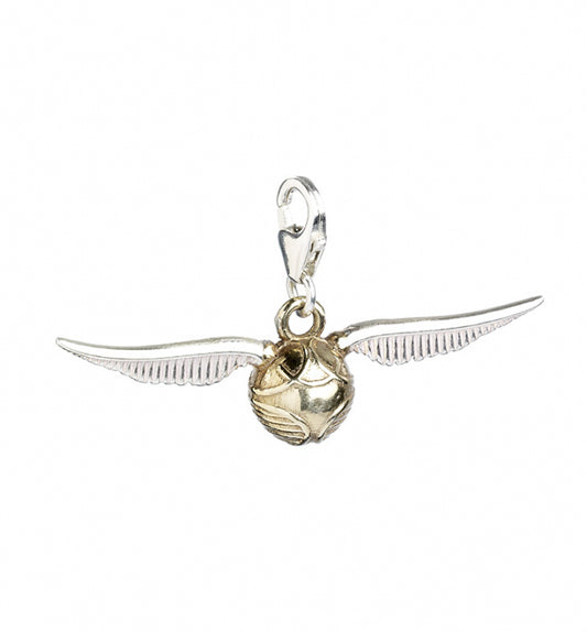 Harry Potter Sterling Silver Golden Snitch clip on charm