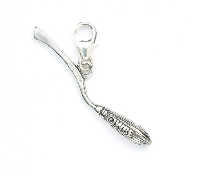 Harry Potter Nimbus 2000 Broomstick Clip On Charm - Sterling Silver