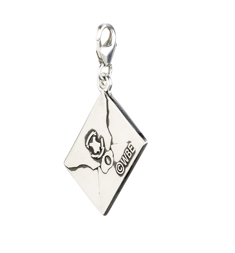 Harry Potter Hogwarts Acceptance Letter Clip On Charm - Sterling Silver
