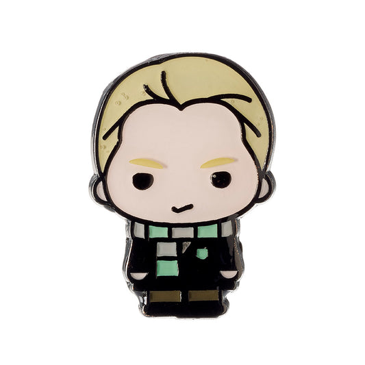 Harry Potter Draco Malfoy Chibi Style Pin Badge - Black