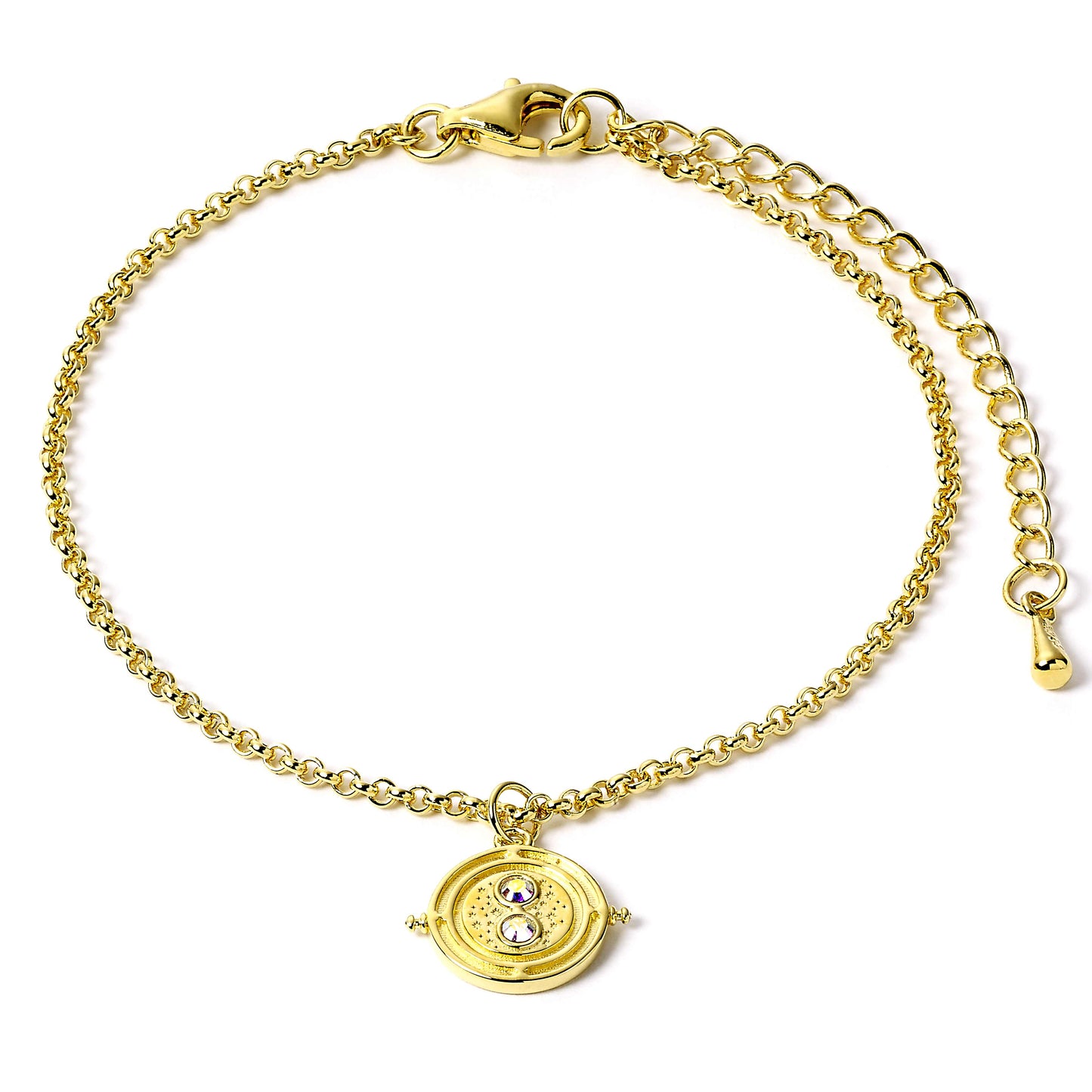 Harry Potter Exclusive Limited Edition Sterling Silver Gold Plated Time Turner Bracelet
