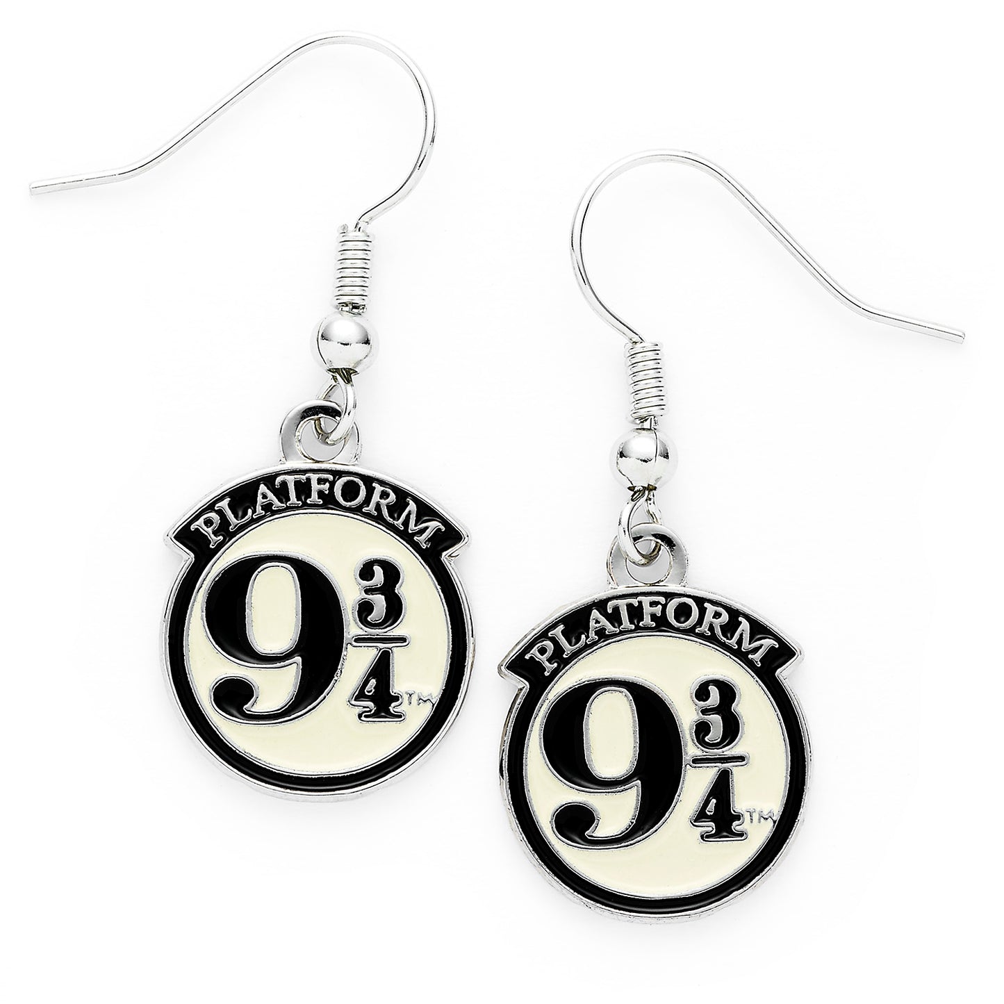 Harry Potter Platform 9 3/4 Drop Earrings - Silver