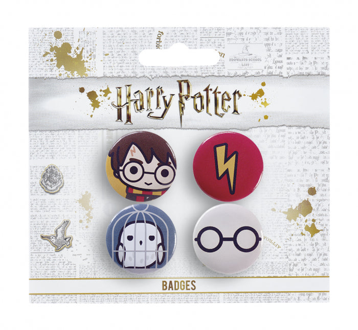 Harry Potter Button Badge Set - Red