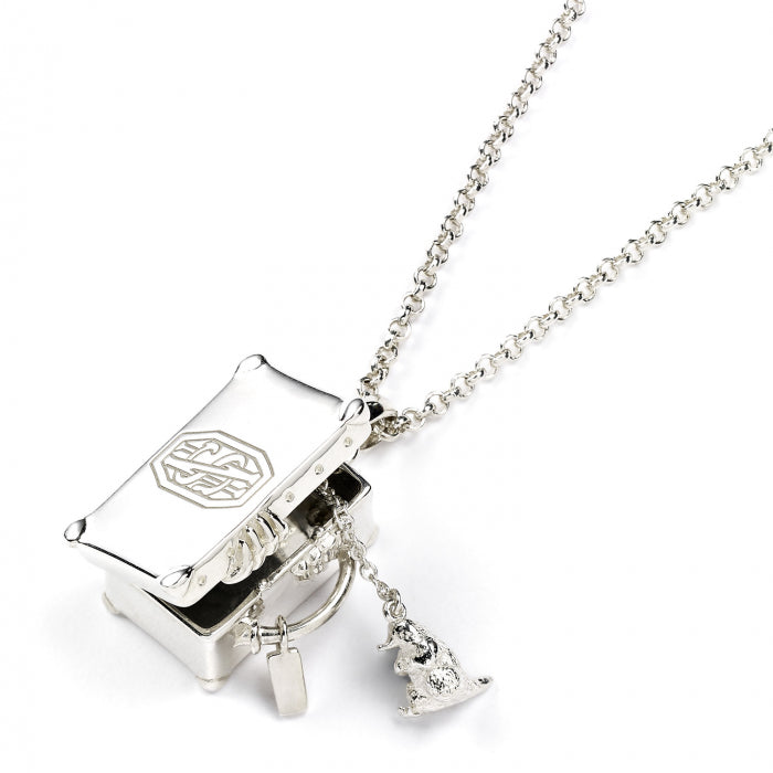 Les Animaux Fantastiques Newt Scamander Valise Médaillon avec Niffleur à l'intérieur - Argent Sterling