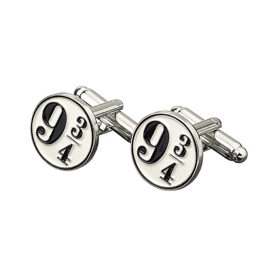 Harry Potter Men's Platform 9 3/4 Cufflinks - Silver