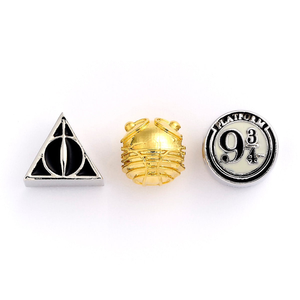 Harry Potter Set of Charms Deathly Hallows, Golden Snitch, Platform 9 3/4