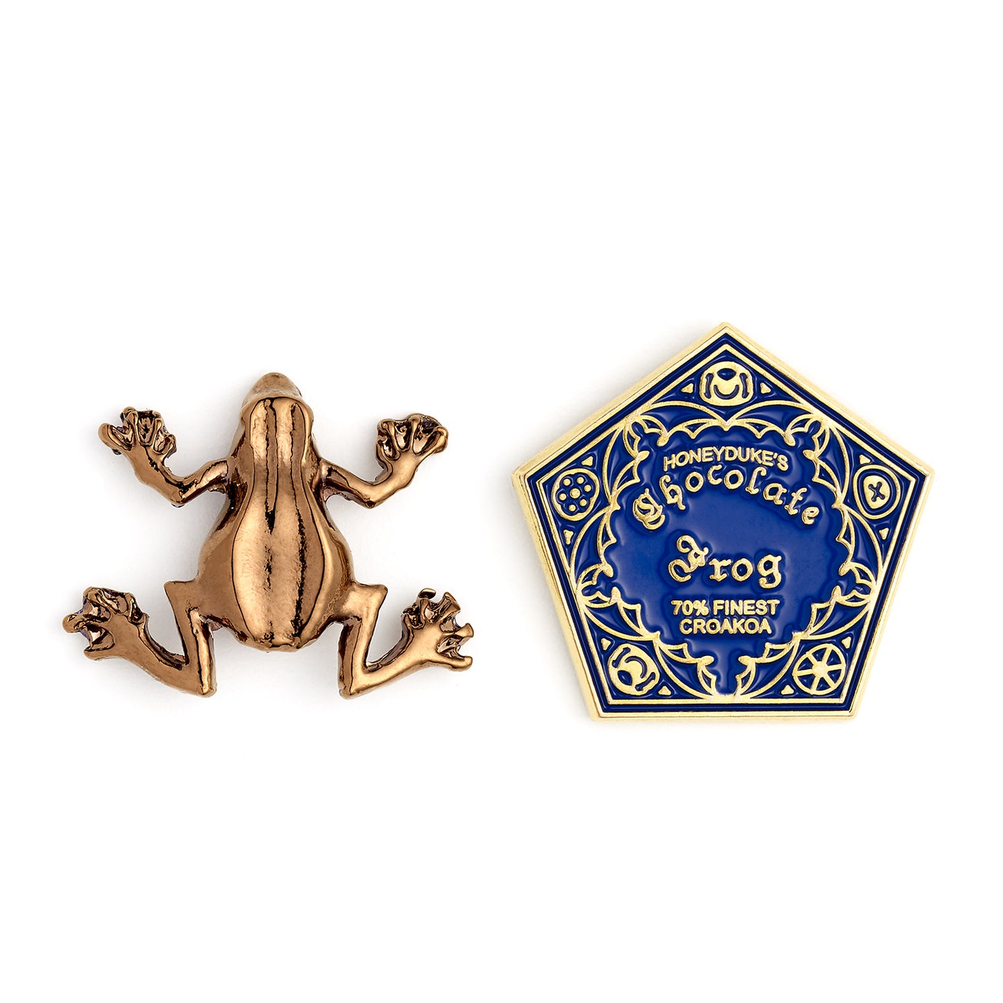 Harry Potter Chocolate Frog Pin Badge Set - Brown