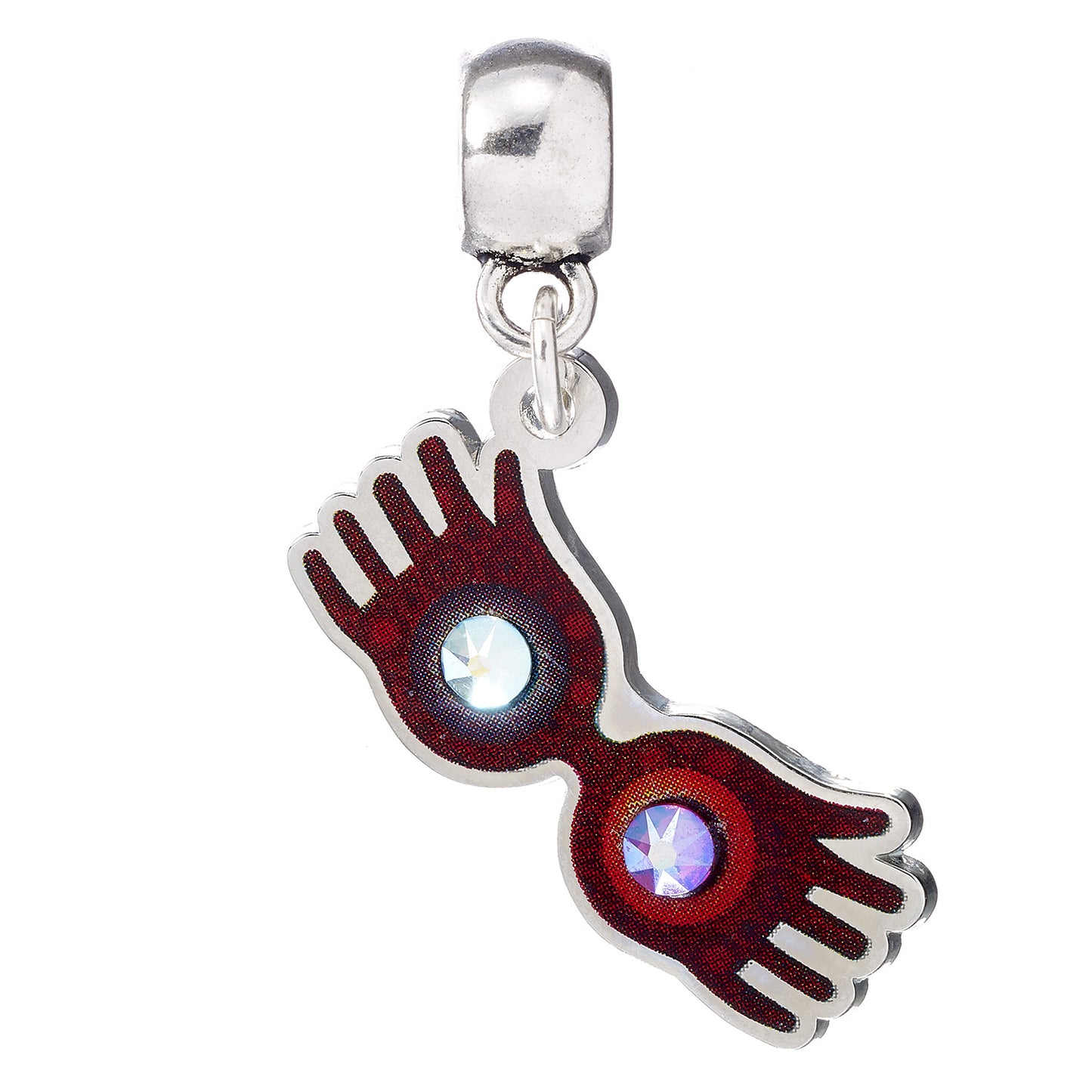 Harry Potter Luna Lovegood Glasses Slider Charm - Silver