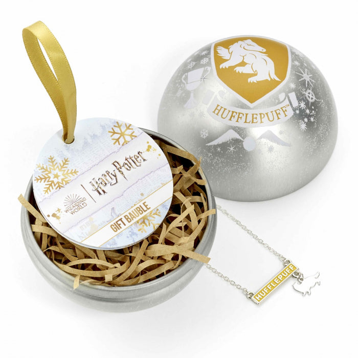 Boule Poufsouffle Harry Potter avec Collier Maison