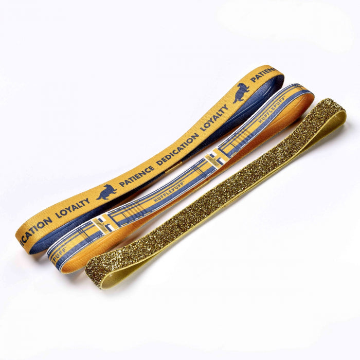 Kellica Official Harry Potter Hufflepuff Elastic Headband Set