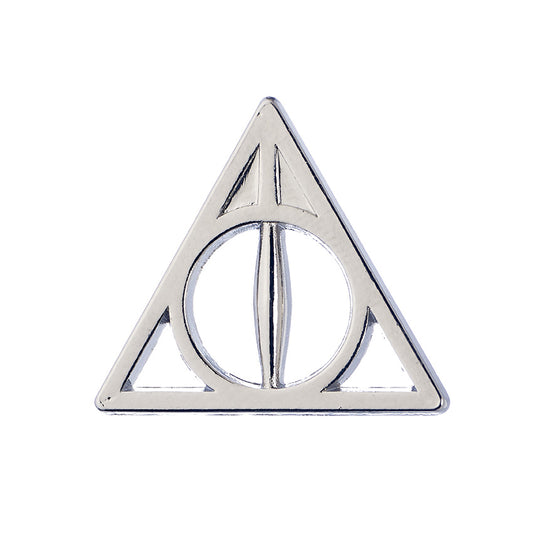 Harry Potter Deathly Hallows Pin Badge - Silver