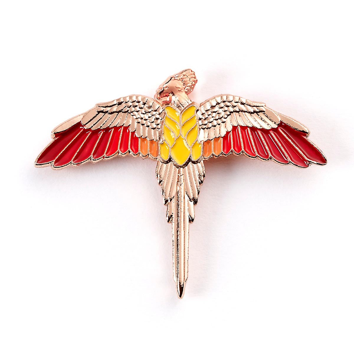 Harry Potter Fawkes The Phenoix Pin Badge - Rose Gold