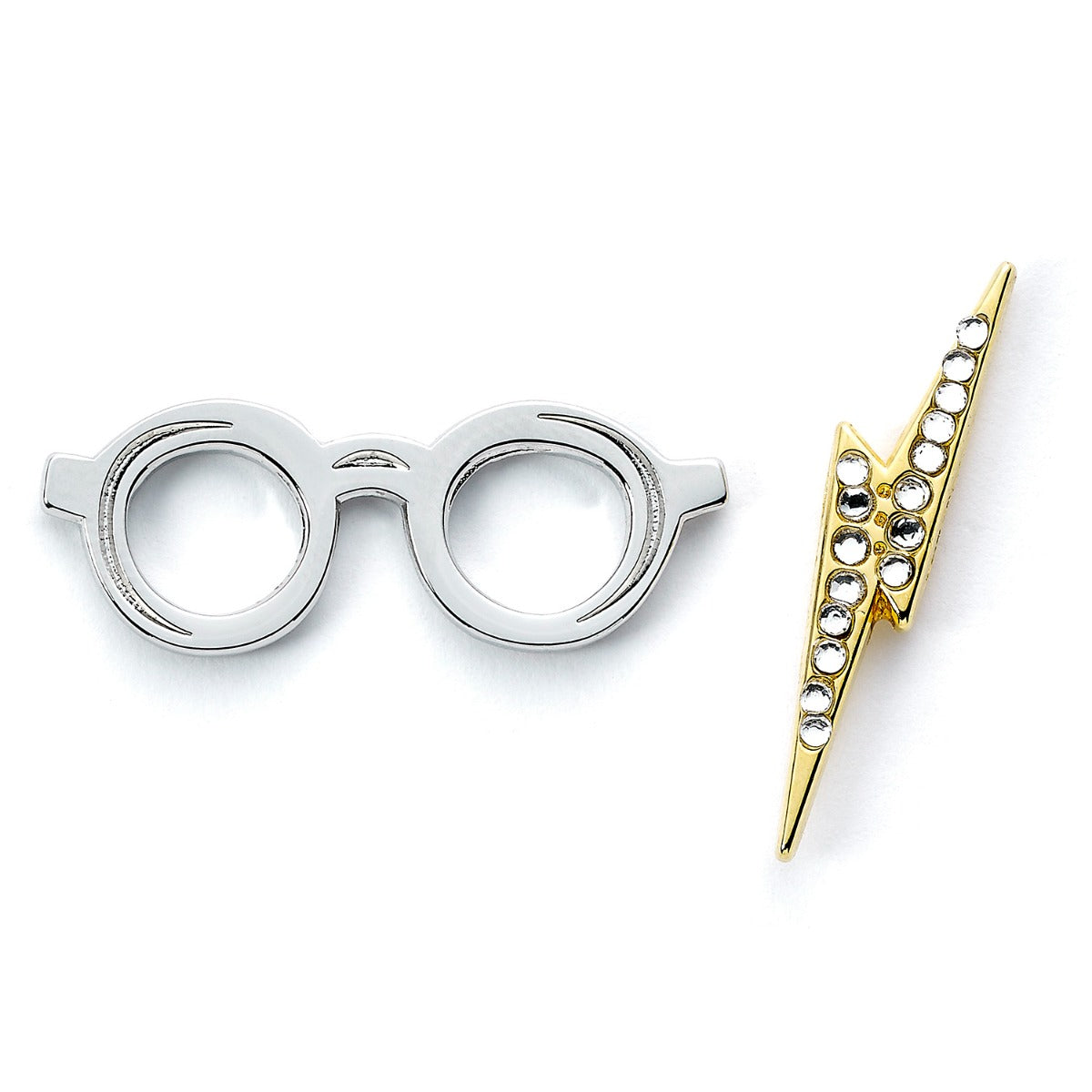 Pin's Lunettes et Éclair Harry Potter - Argent