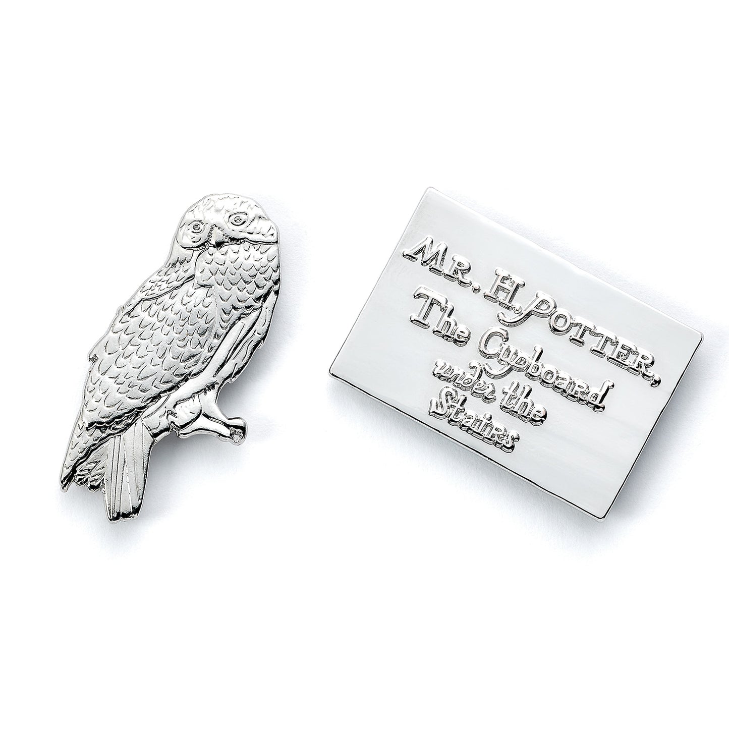 Harry Potter Hedwig the Owl and Acceptance Letter Pin Badge - Silver