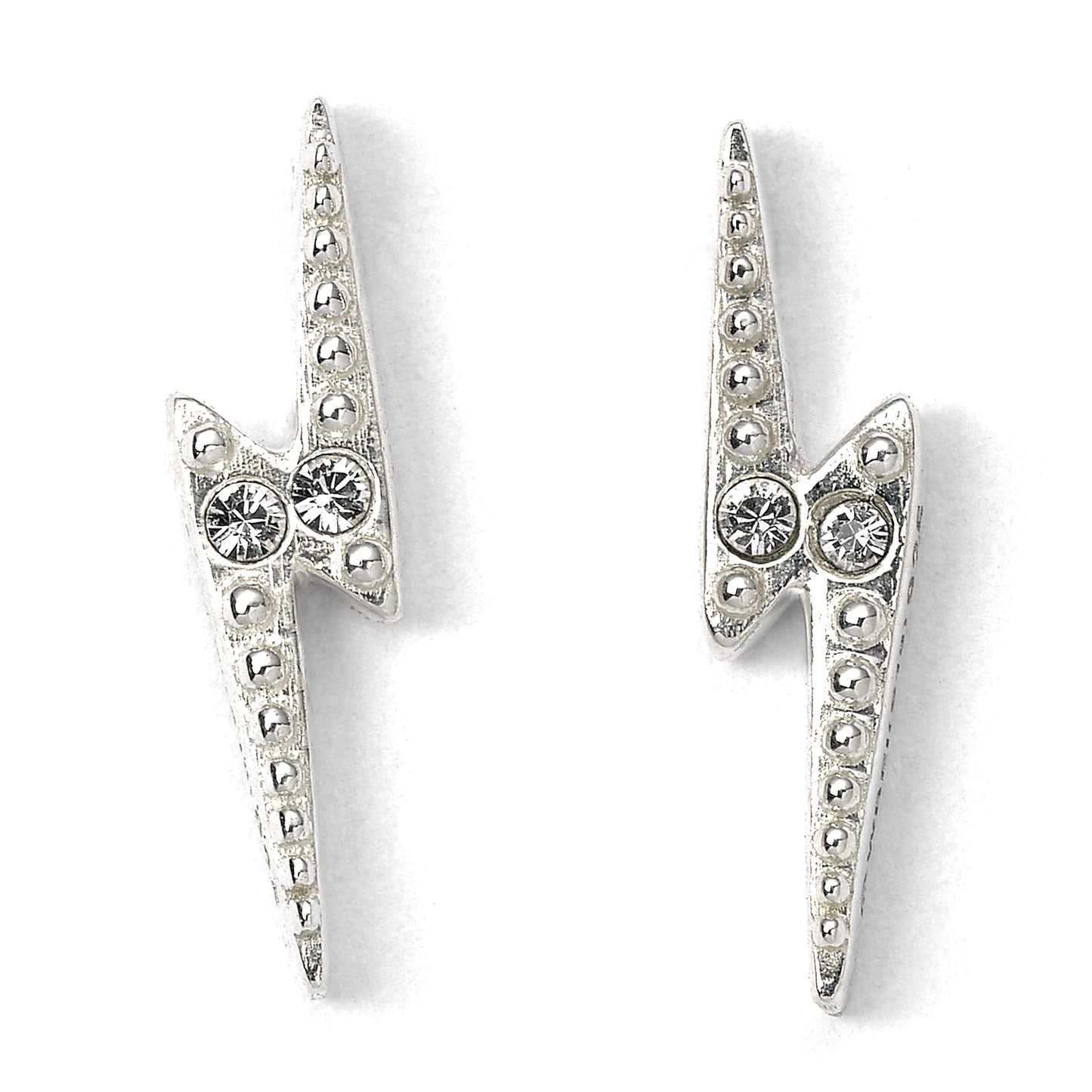 Harry Potter Lightning Bolt Stud Earrings - Sterling Silver