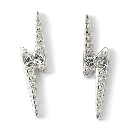 Harry Potter Lightning Bolt Stud Earrings - Sterling Silver
