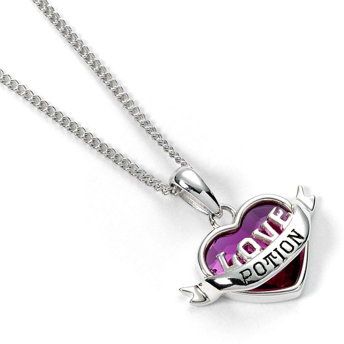Collier philtre d'amour Harry Potter en argent sterling avec cristaux