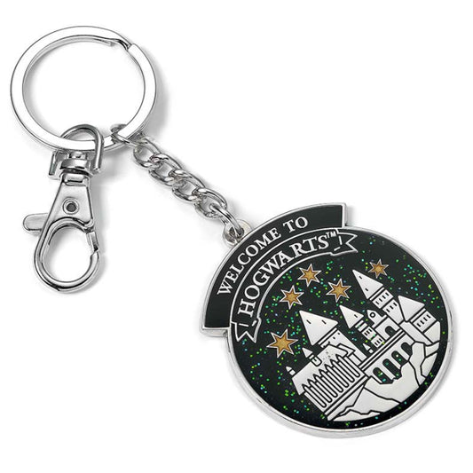 Harry Potter Personalised Hogwarts Keyring - Silver