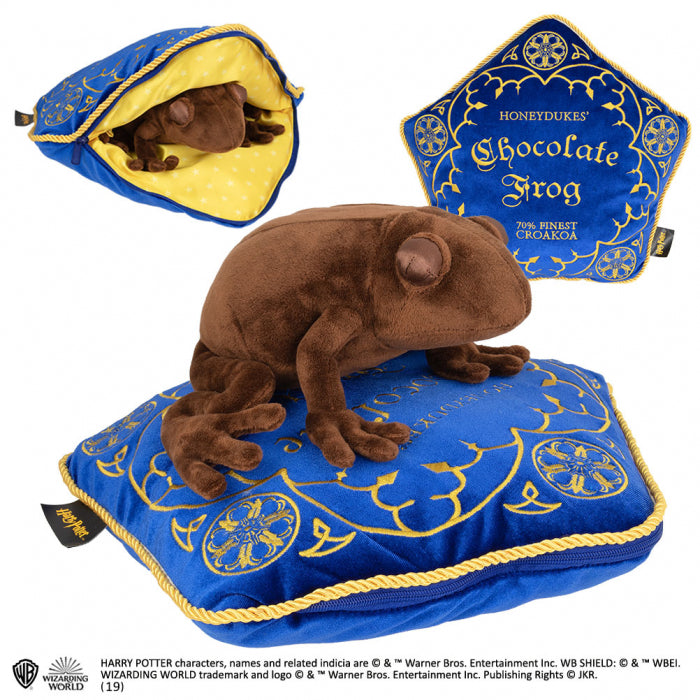 Harry Potter Chocolate Frog Plush Toy and Pillow - Blue