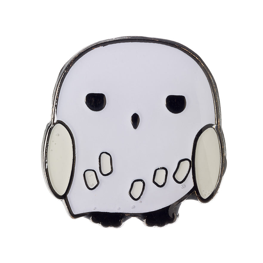 Harry Potter Hedwig Chibi Style Pin Badge - White