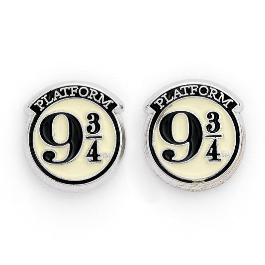 Harry Potter  Platform 9 ¾ Stud Earrings - Silver