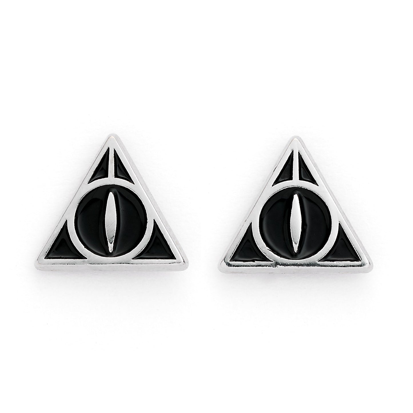 Harry Potter Deathly Hallows Stud Earrings - Black