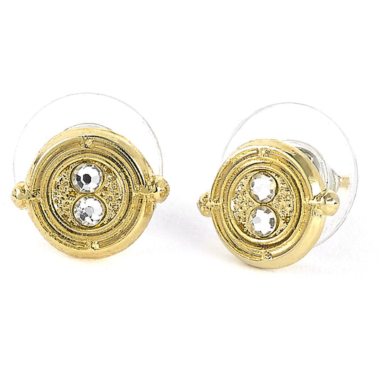 Harry Potter  Time Turner Stud Earrings - Gold