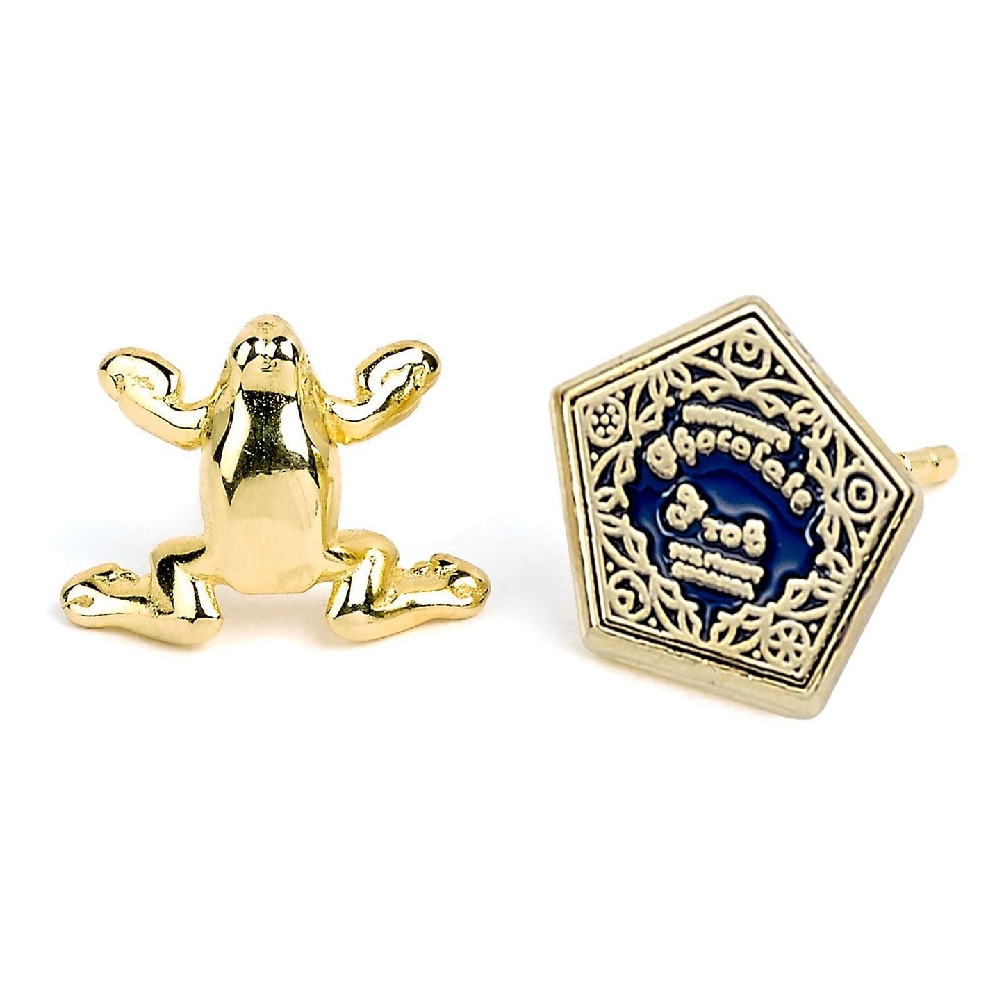 Harry Potter Chocolate Frog and Box Stud Earrings - Silver