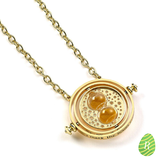 Harry Potter  Spinning Time Turner Necklace - Gold - 30mm
