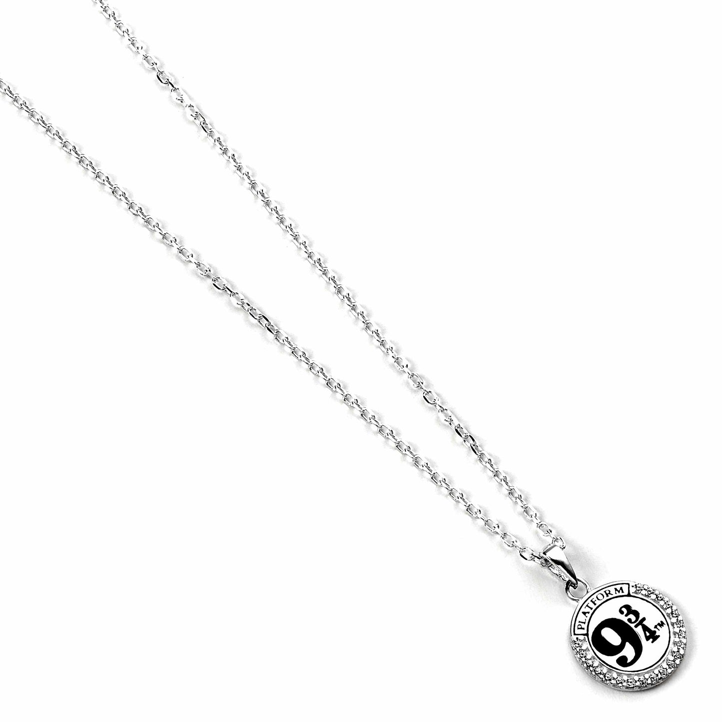 Harry Potter Platform 9 3/4 Necklace Embellished with Crystals - Sterling Silver