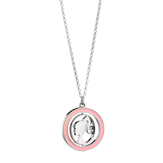 Barbie Spinning Silhouette Necklace