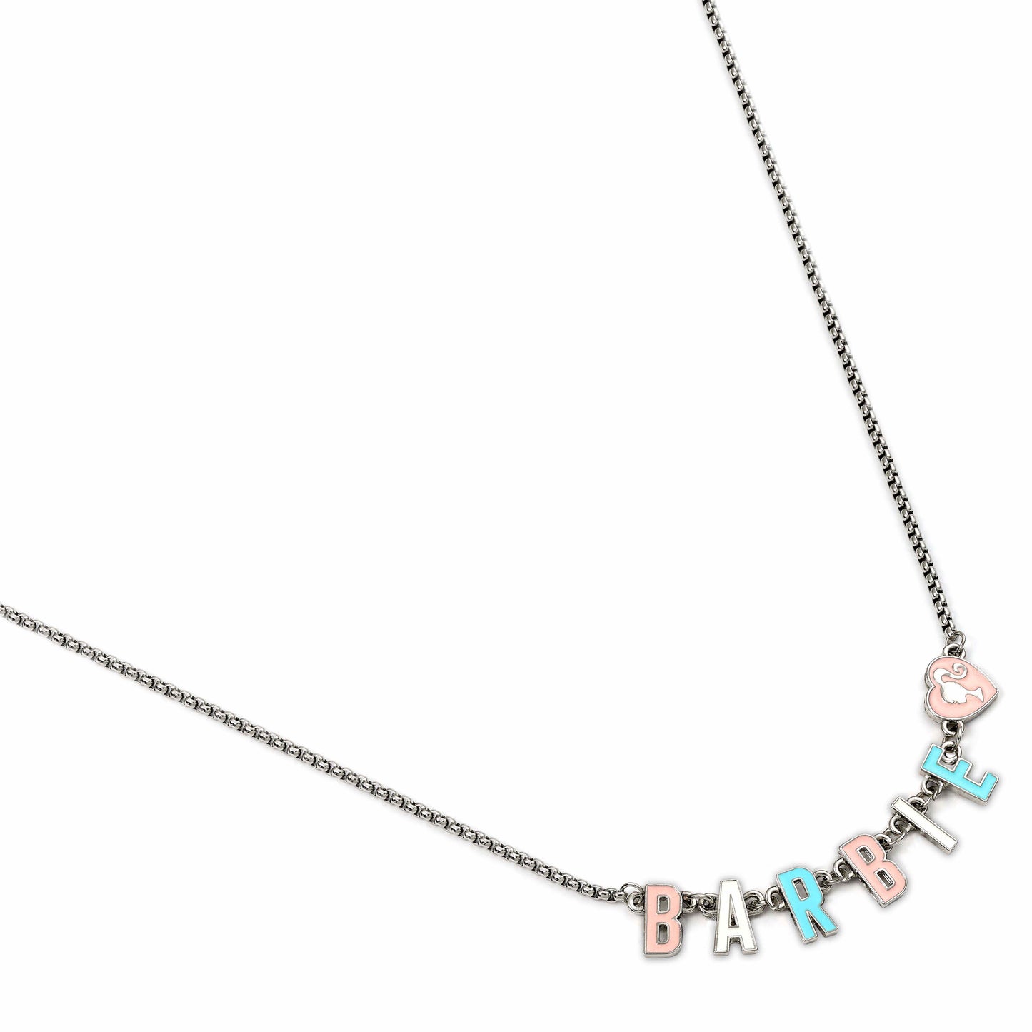 Barbie™️ Enamel Letter Name Necklace
