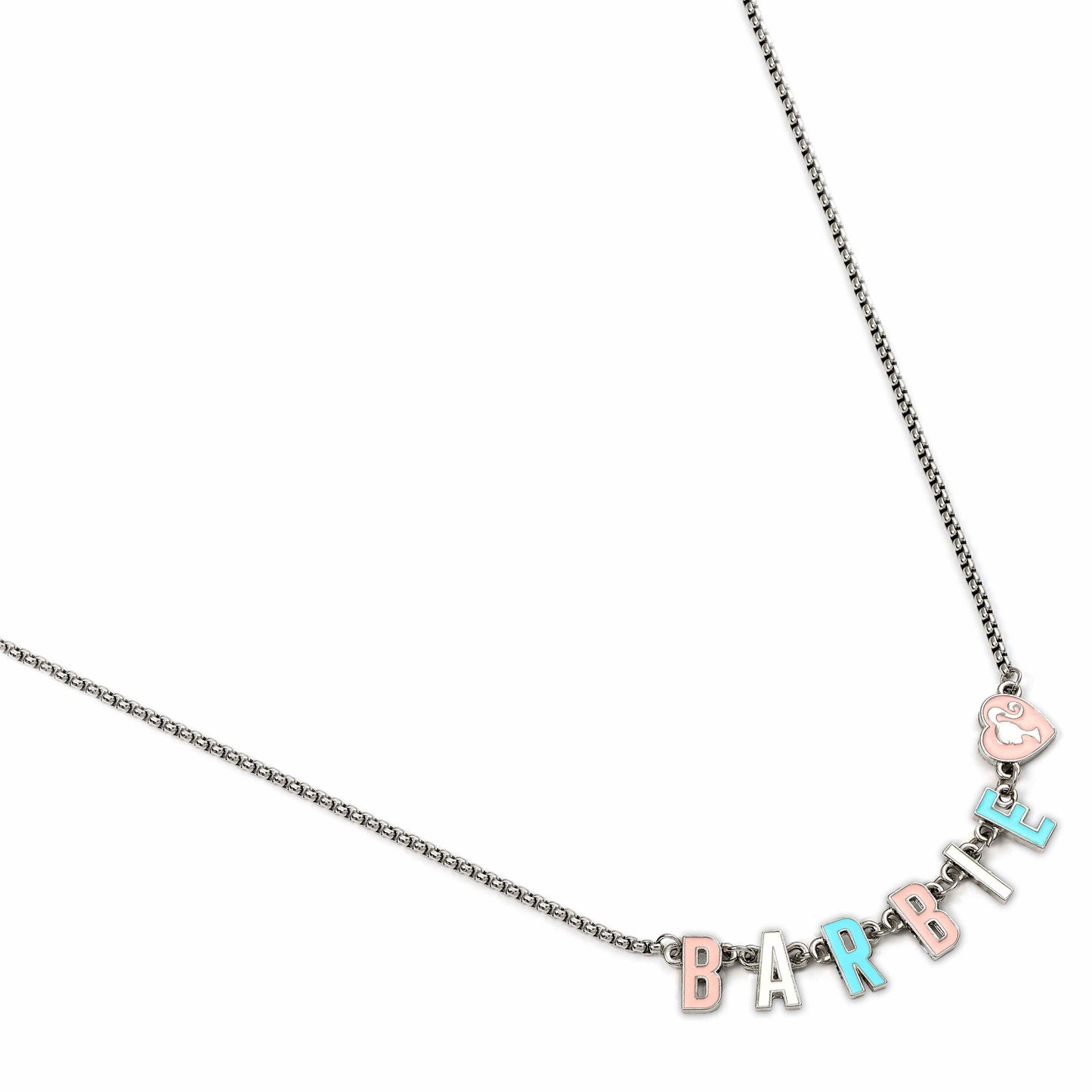 Barbie Enamel Letter Name Necklace